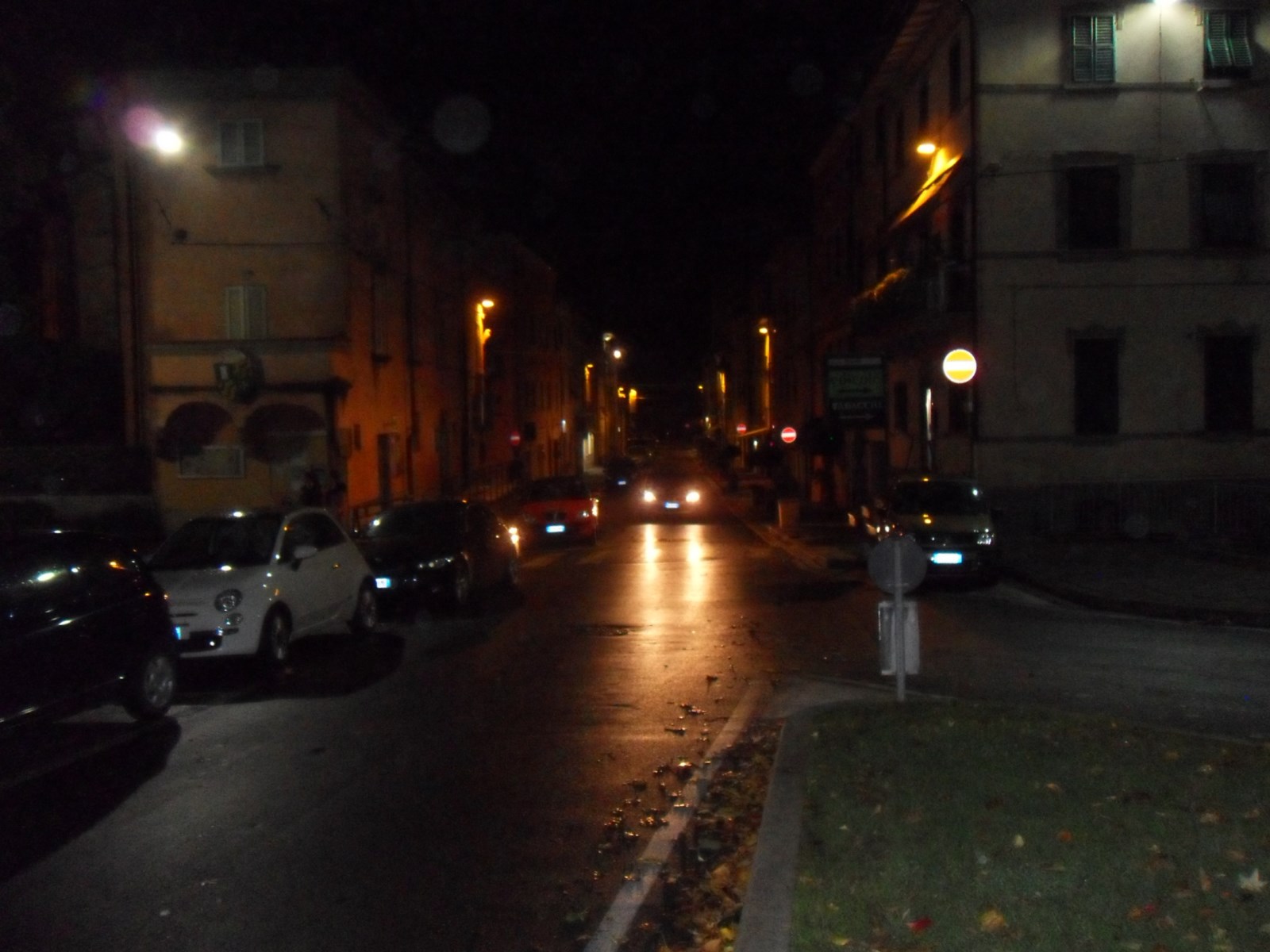 La situazione attuale in via Vittorio Emanuele a Calcinaia